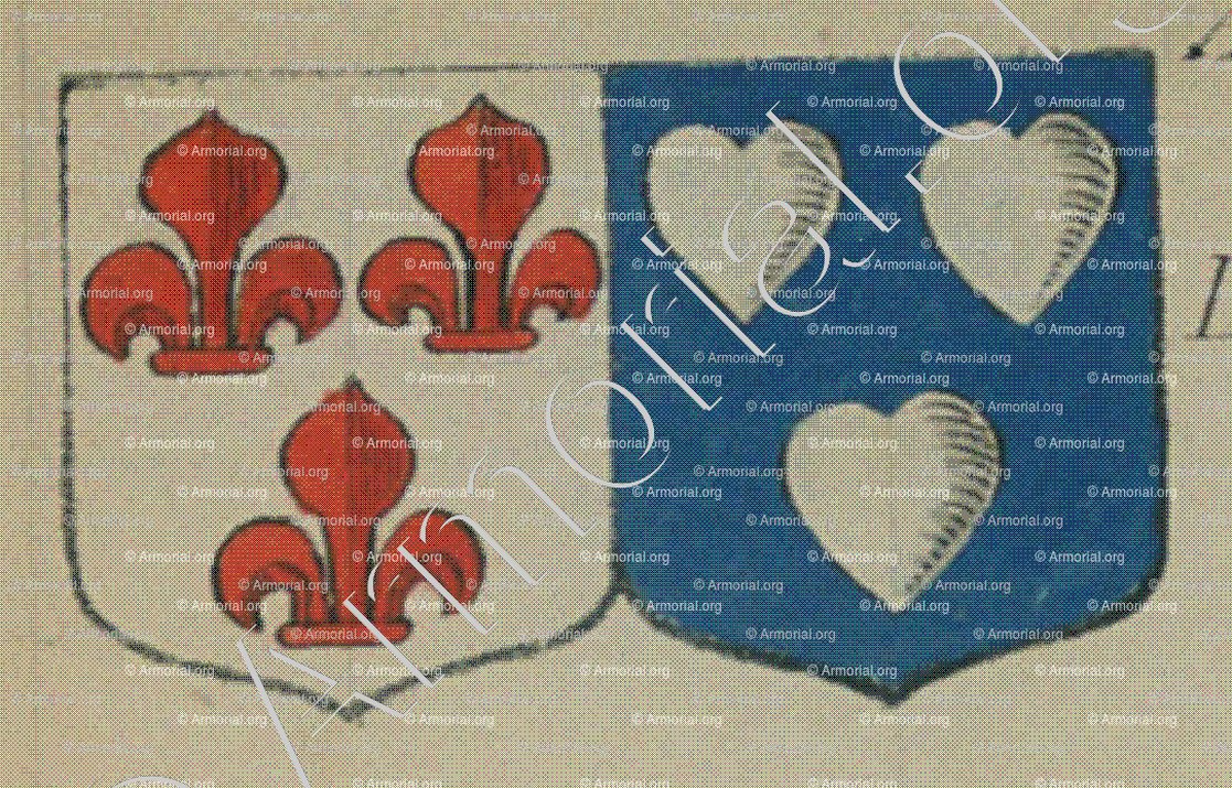 de VIGNACOURT et de VARS sa femme (Alsace)_Blason enregistré sous le règne de Louis XIV_France