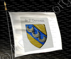 drapeau-de SAINT GERMAIN _Genève avant 1535._Suisse