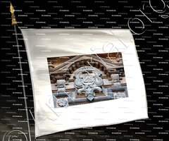 drapeau-ACHERY_Tillette de A., armoiries sculptées sur bois, porte de la Collégiale Saint Vulfran, Abbeville, Picardie_France