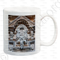 mug-ACHERY_Tillette de A., armoiries sculptées sur bois, porte de la Collégiale Saint Vulfran, Abbeville, Picardie_France