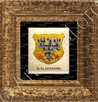 cadre-ancien-or-WALDENBURG_Wappenbuch der Stadt Basel . B.Meyer Knaus 1880_Schweiz 