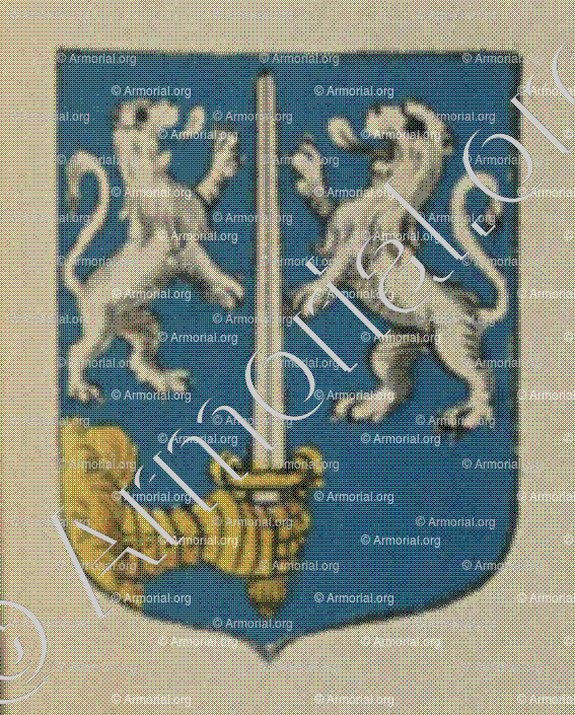 de VILLARS LUGEIN (Alsace)_Blason enregistré sous le règne de Louis XIV_France