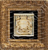 cadre-ancien-or-ADAHUESCA_Escudo, villa de Adahuesca, Aragón_España