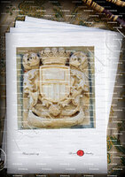 velin-d-Arches-ADAHUESCA_Escudo, villa de Adahuesca, Aragón_España