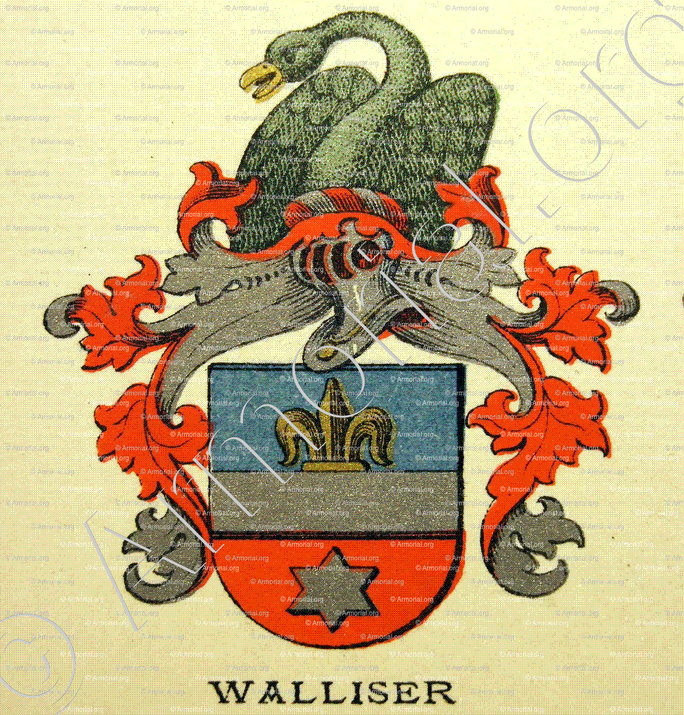 WALLISER_Wappenbuch der Stadt Basel . B.Meyer Knaus 1880_Schweiz 