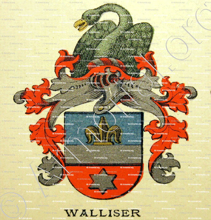 WALLISER_Wappenbuch der Stadt Basel . B.Meyer Knaus 1880_Schweiz 