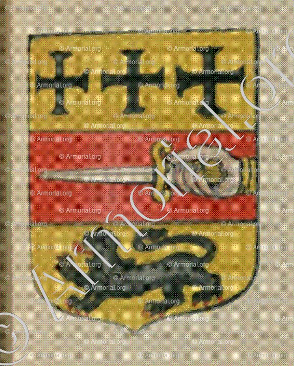 de WALLECOURT (Alsace)_Blason enregistré sous le règne de Louis XIV_France