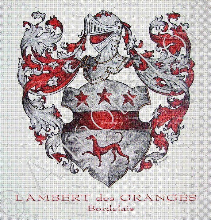 LAMBERT des GRANGES_Bordelais (Armorial Daniel Sandoz, 1996)._France