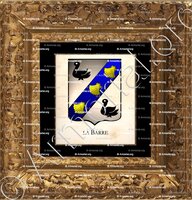 cadre-ancien-or-La BARRE_Armorial Philippe de Fleury. Paris._France