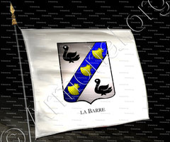 drapeau-La BARRE_Armorial Philippe de Fleury. Paris._France