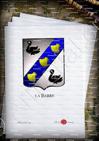 velin-d-Arches-La BARRE_Armorial Philippe de Fleury. Paris._France