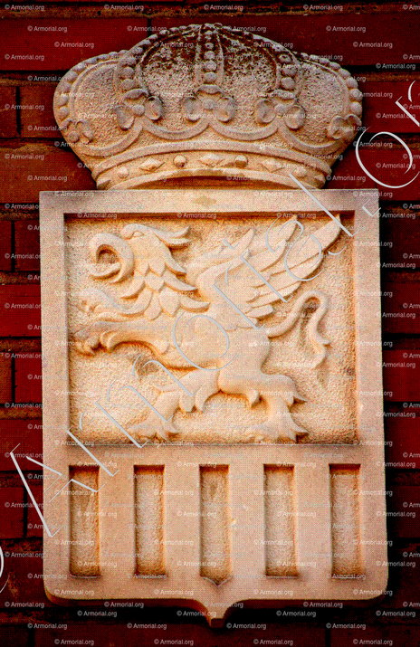 AL HAYYARAYN_Edificio Ben Alfaje, escudo, Alfajarin, Zaragoza, Aragón_España