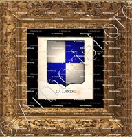 cadre-ancien-or-LA LANDE_Armorial Philippe de Fleury. Paris._France
