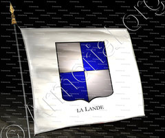 drapeau-LA LANDE_Armorial Philippe de Fleury. Paris._France