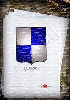 velin-d-Arches-LA LANDE_Armorial Philippe de Fleury. Paris._France