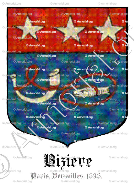 BIZIERE_Paris, Versailles, 1696._France