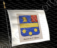 drapeau-ROUSSEAU DE SAINT AIGNAN_Noblesse d'Empire._France