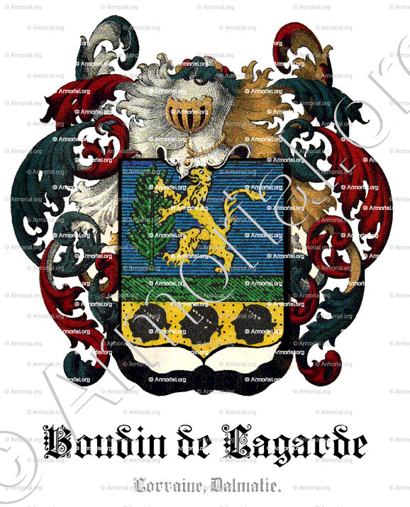 BOUDIN de LAGARDE_Lorraine, Dalmatie._France, Croatie