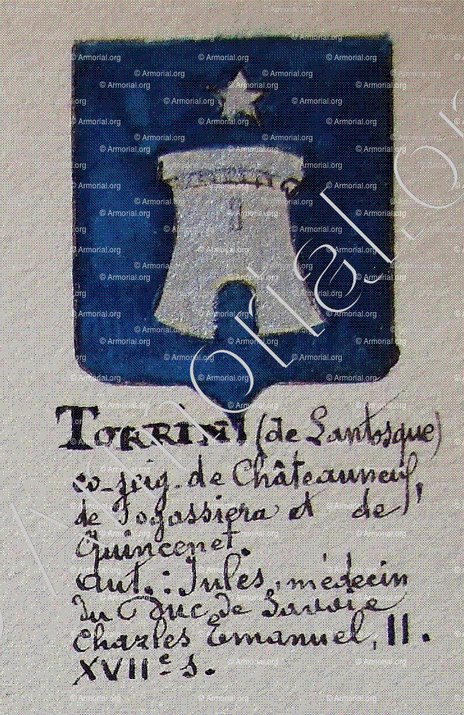 TORRIN_Armorial Nice. (J. Casal, 1903) (Bibl. mun. de Nice)._France (i)