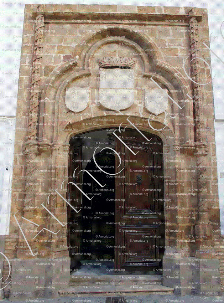 ALBARRACIN_Casa de los Albarracin, puerta, escudos borrados, Andújar, Jaén, Andalucía_España
