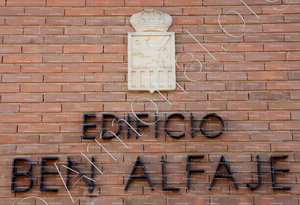 ALFAJE_Edificio, Ben Afaje, escudo Alfajarin, Zaragoza, Aragón_España