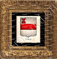 cadre-ancien-or-LIVRON_Armorial Philippe de Fleury. Paris._France