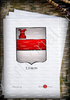 velin-d-Arches-LIVRON_Armorial Philippe de Fleury. Paris._France