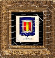 cadre-ancien-or-MALVAULT_Armorial Philippe de Fleury. Paris._France