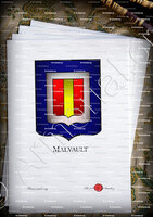 velin-d-Arches-MALVAULT_Armorial Philippe de Fleury. Paris._France
