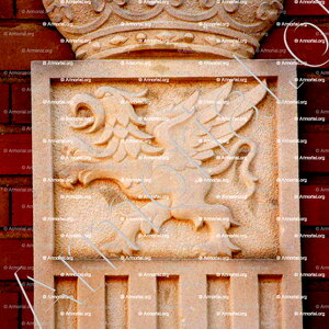 ALFAJARIN_Edificio Ben Alfaje, escudo de la villa de Alfajarin, Zaragoza, Aragón_España