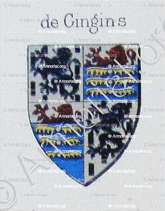 GINGINS _Genève avant 1535._Suisse