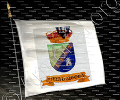 drapeau-ALGORA_escudo villa d', Algora, Guadalaraja, Aragón_España