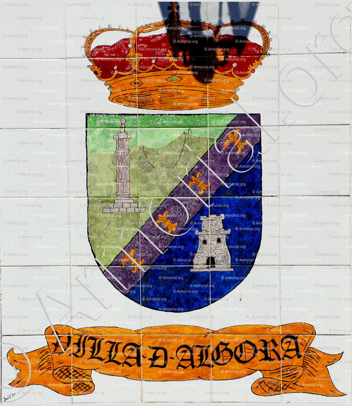 ALGORA_escudo villa d', Algora, Guadalaraja, Aragón_España