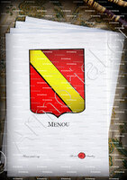 velin-d-Arches-MENOU_Armorial Philippe de Fleury. Paris._France