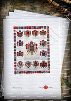 velin-d-Arches-ARMES & BLASONS_ Tableau 120cm x 120 cm_Empire Français