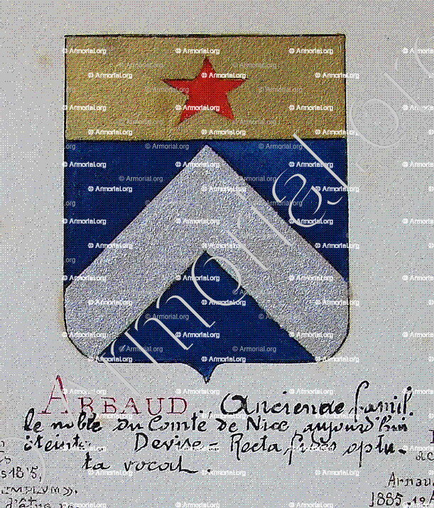 ARBAUD_Armorial Nice. (J. Casal, 1902) (Bibl. mun. de Nice)_France (i)
