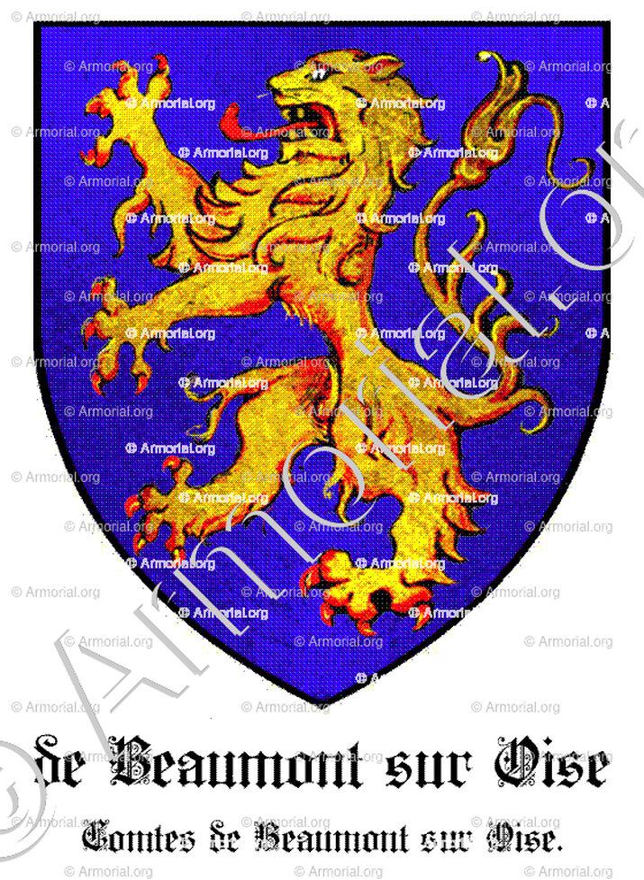 de BEAUMONT-SUR-OISE_Comte de B. Normandie._France