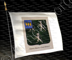 drapeau-SAINT-SIMON COURTOMER_Noblesse d'Empire._France