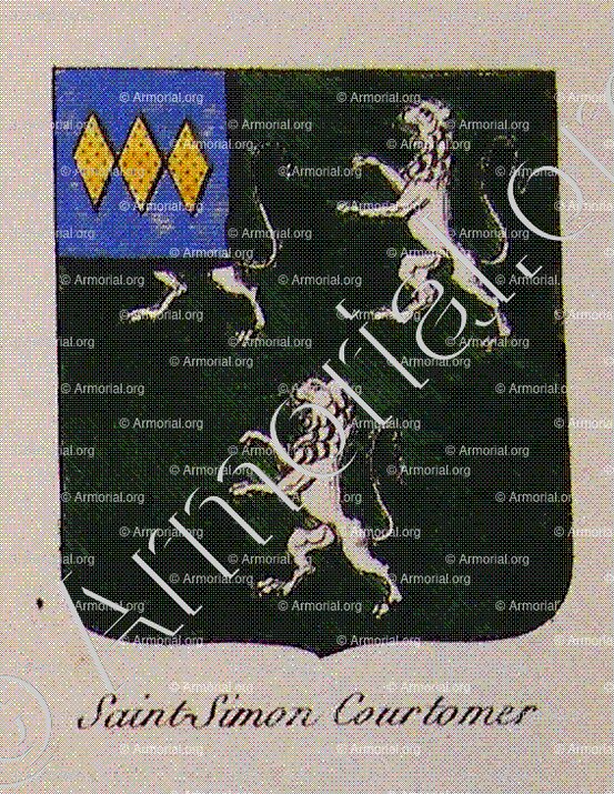 SAINT-SIMON COURTOMER_Noblesse d'Empire._France