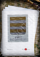 velin-d-Arches-VAILLANCE de BARRAS - Armorial Nice. (J. Casal, 1903) (Bibl. mun. de Nice) - France