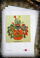 velin-d-Arches-WENIGER_Wappenbuch der Stadt Basel . B.Meyer Knaus 1880_Schweiz 