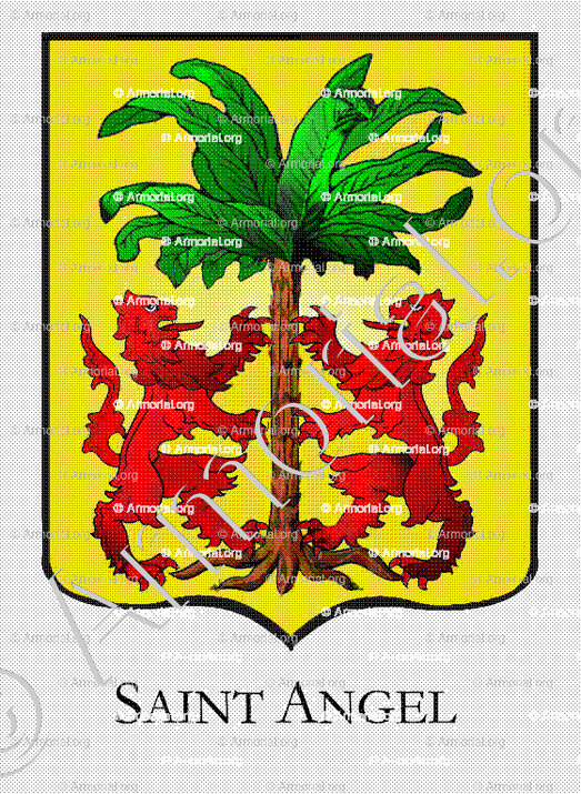 SAINT ANGEL_Armorial Philippe de Fleury. Paris._France