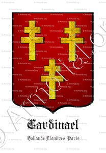 CARDINAEL (Hollande-Méridionale, Flandres, Paris)