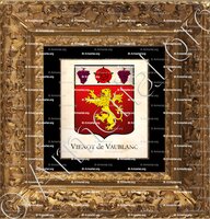 cadre-ancien-or-VIENOT de VAUBLANC_Armorial Philippe de Fleury. Paris._France