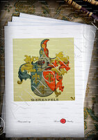 velin-d-Arches-WERENFELS_Wappenbuch der Stadt Basel . B.Meyer Knaus 1880_Schweiz 