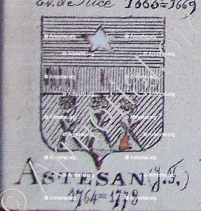 ASTESAN_Armorial Nice. (J. Casal, 1902) (Bibl. mun. de Nice)_France (i)