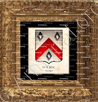 cadre-ancien-or-Du CROC_Auvergne. Armorial Philippe de Fleury. Paris._France