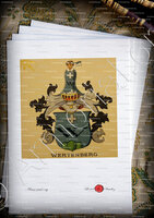 velin-d-Arches-WERTENBERG_Wappenbuch der Stadt Basel . B.Meyer Knaus 1880_Schweiz 