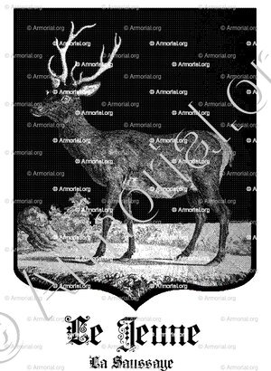 LE JEUNE_Normandie. La Saussaye. (Armorial de France, d'Hozier (1696-1710)._France (i)