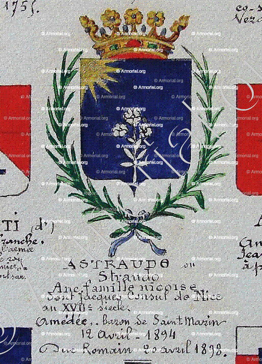 ASTRAUDO_Armorial Nice. (J. Casal, 1902) (Bibl. mun. de Nice)_France (i)